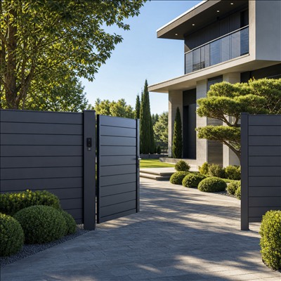 Villa Bahçesi Panel Çit Uygulaması